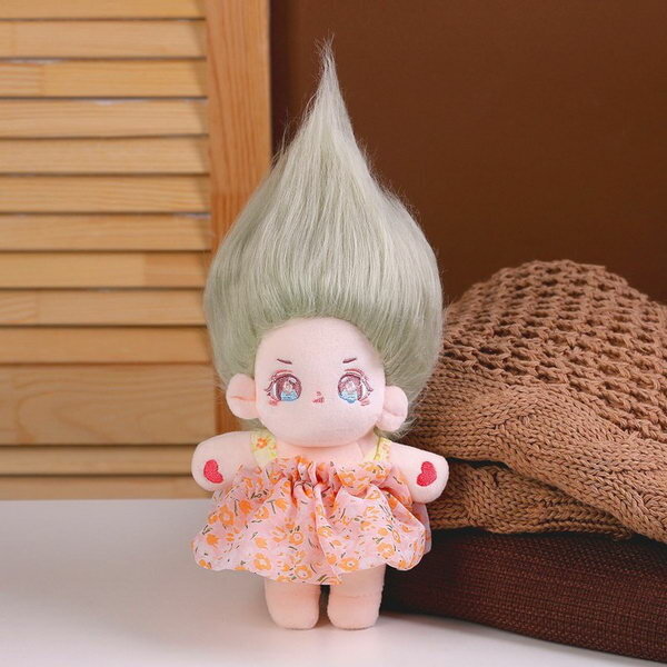 Кукла "Идол", зелёные волосы, в розовом платье