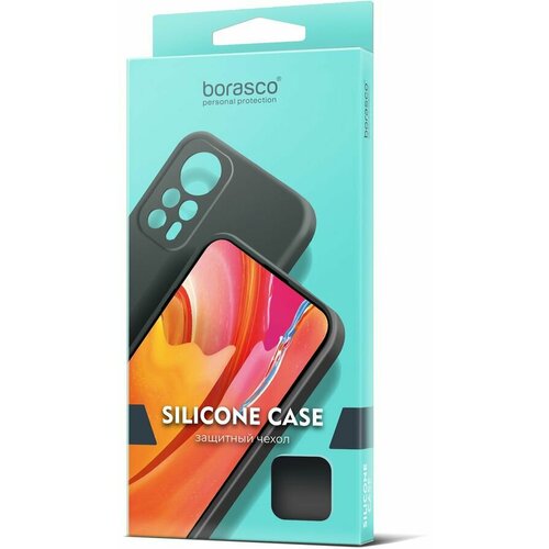 Чехол (клип-кейс) BORASCO для Apple iPhone 15 Pro Max, черный [72415] чехол клип кейс borasco artworks для apple iphone 12 mini черный рисунок [51007]