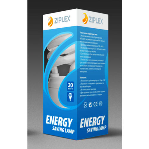 Лампа Ziplex FS-15W-E27-4200-220v 8000ч (цена за комплект 20шт)