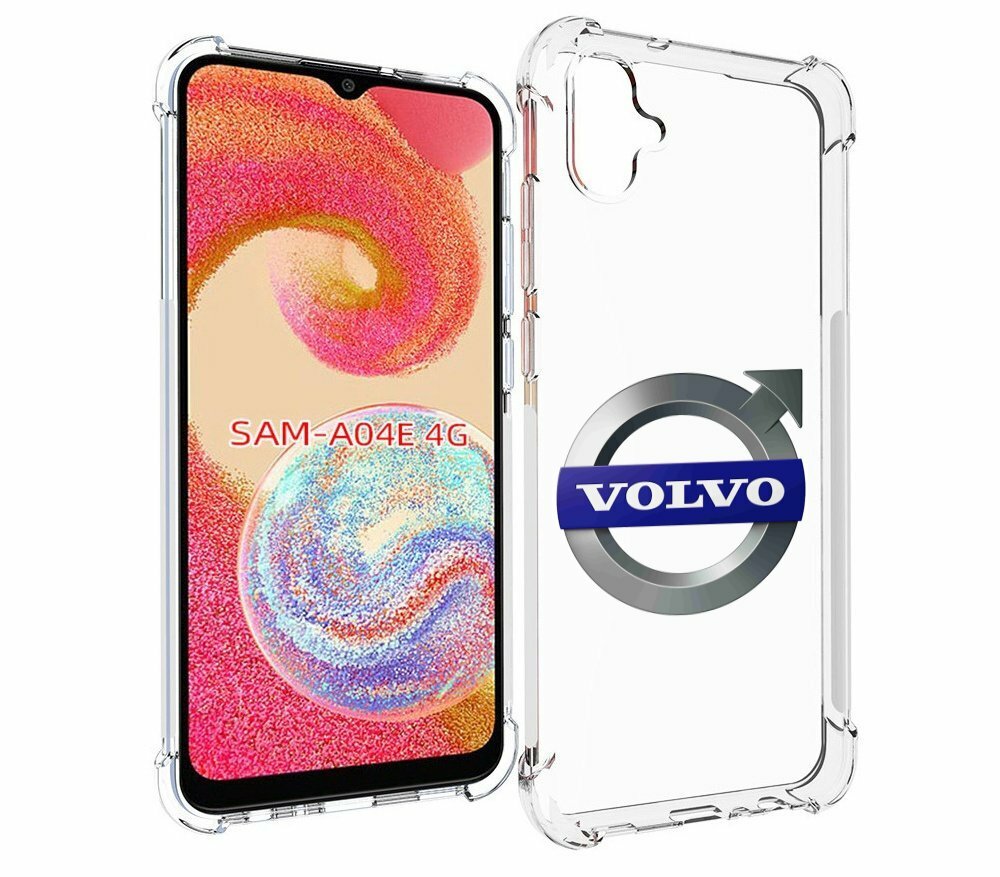 Чехол MyPads volvo мужской для Samsung Galaxy A04e задняя-панель-накладка-бампер