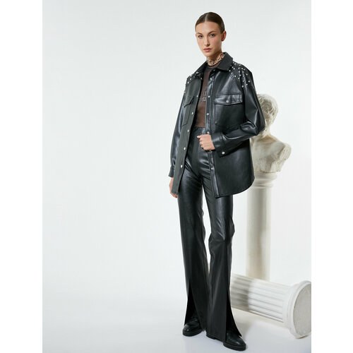 фото Куртка koton, размер 40, черный