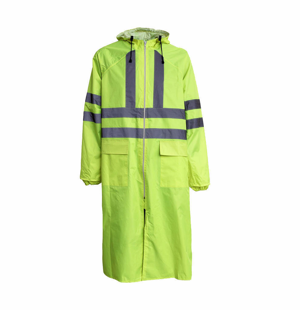 фото Плащ защитный сигнальный непромокаемый нейлон с ПВХ покрытием (размер XXL)