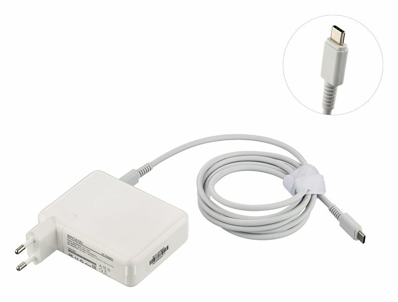 Блок питания USB Type-C Pitatel AD-326 для ноутбуков Apple HP Acer MSI Lenovo Asus Dell 5-28В 3-5А 140Вт