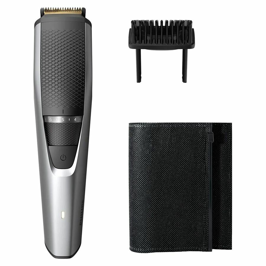 Триммер PHILIPS Beardtrimmer series 3000 BT3222/14, черный/серый