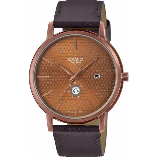 Наручные часы CASIO Collection, коричневый наручные часы casio mtp vd03l 5a