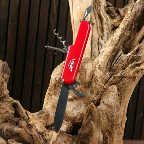 туристический набор топор ссср 5в1 и нож серый Нож туристический Мастер К Мертсегер 5в1 красный (?)