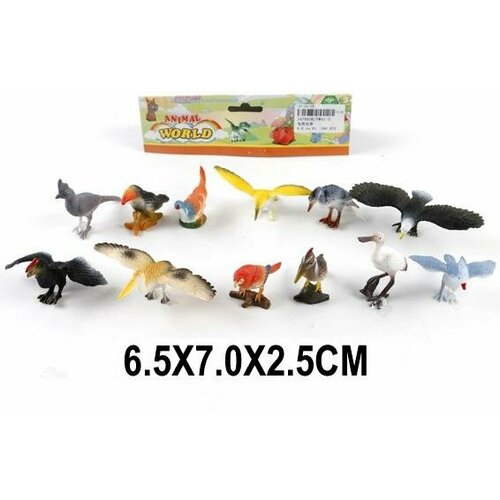 Набор птиц Wild animal, 12 шт, в пакете YW01-3