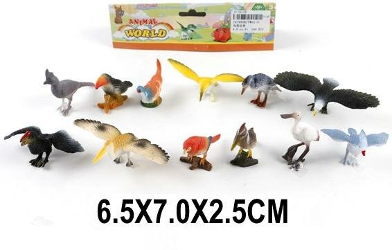 Набор птиц Wild animal 12 шт в пакете YW01-3