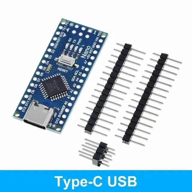 Arduino Nano 3.0, разъем Type-C, ATmega328P/CH340 (без USB кабеля)