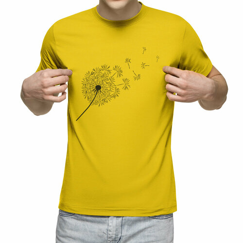 Футболка Us Basic, размер M, желтый мужская футболка одуванчик m зеленый