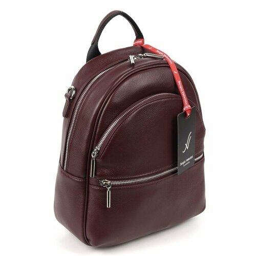 фото Рюкзак sergio valentini sv-sz760/a бордо, фактура гладкая, бордовый