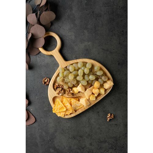 Менажница сервировочная «Vikna» бамбук, 32х24,5х2 см