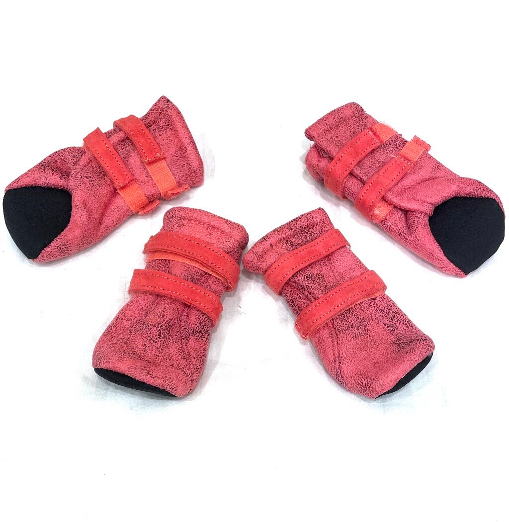 Ботиночки мягкие "JML" розовые на меху 4шт. (XL ) - фотография № 1
