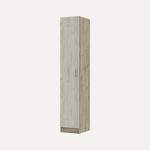 Изображение товара Шкаф-пенал Гармония 40x220x50 см, дуб крафт белый/дуб крафт серый