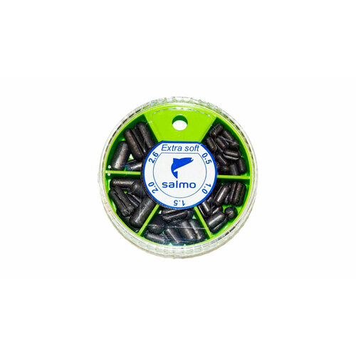 Грузила Salmo EXTRA SOFT, набор №2 малый, 5 секций 0,5-2,6 г, 60 г