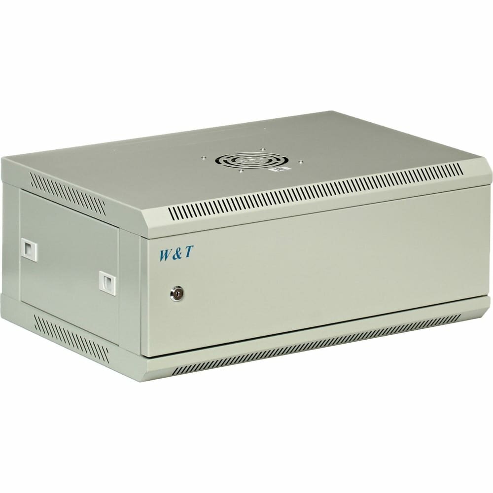 Шкаф 4U 600х450 19 дюймов телекоммуникационный серверный настенный серый M046045GWTWOF — фото 9