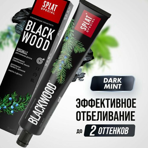 Зубная паста Splat Special BLACKWOOD / черное дерево зубная паста splat blackwood отбеливающая можжевельник 75 мл 3 шт