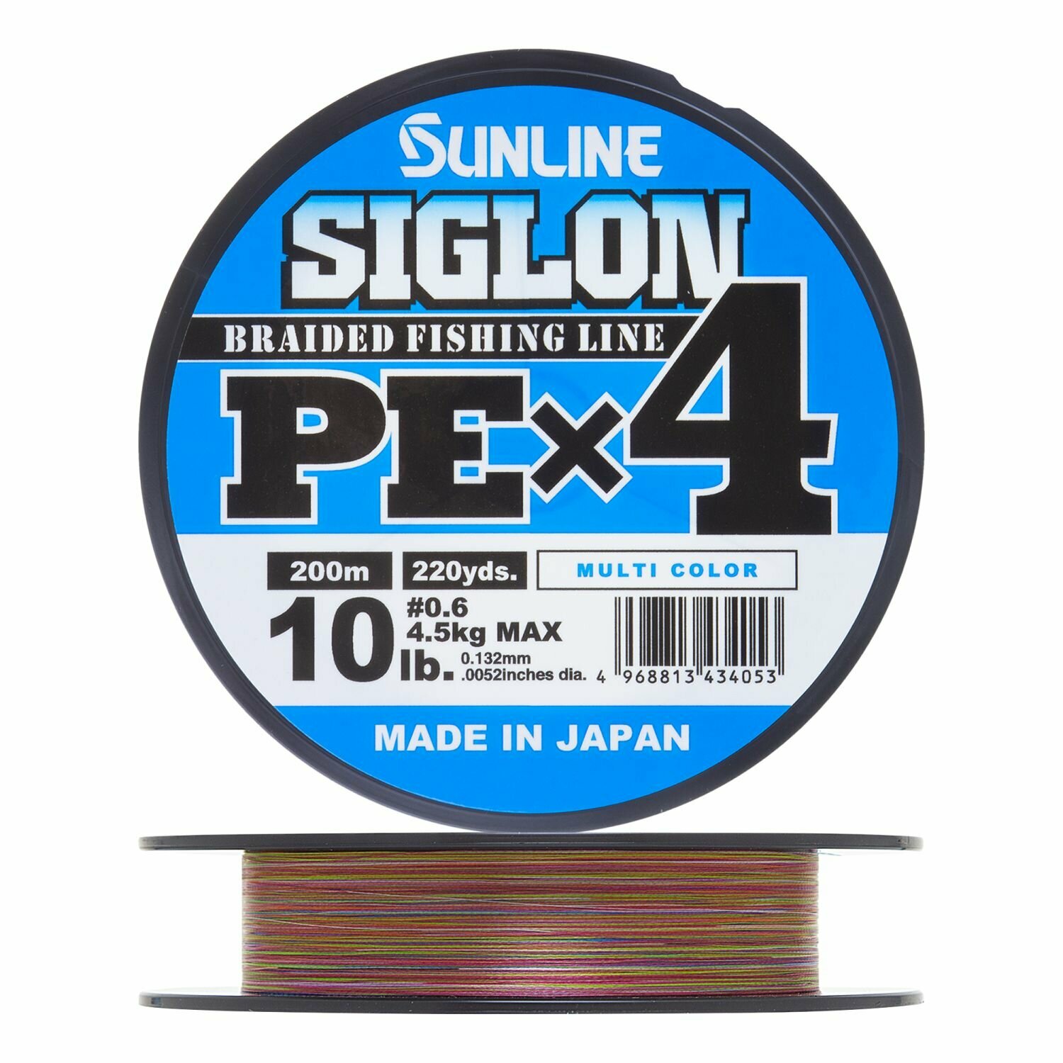 Плетеный шнур для рыбалки Sunline Siglon PE X4 #0,6 0,132мм 200м (multicolor)