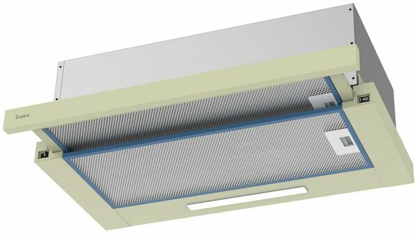 Встраиваемая вытяжка Evelux Tel 60 I, цвет корпуса бежевый, цвет окантовки/панели бежевый