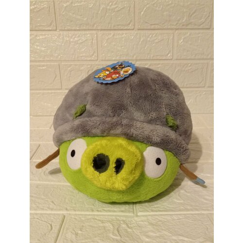 Мягкая игрушка Angry Birds свин В шлеме, Энгри Бёрдс свинья в шлеме. Без звука! angry birds свин в шлеме мягкая игрушка