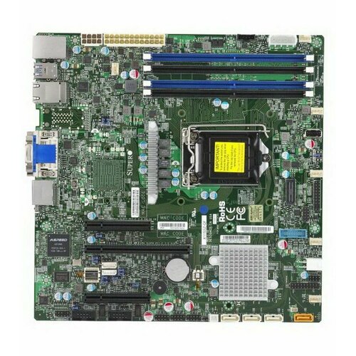 Материнская плата SuperMicro X11SSZ-F-B MBD-X11SSZ-F-B 5465300₽