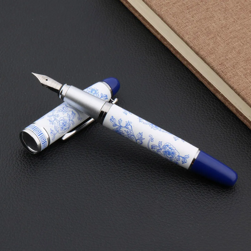 керамическая перьевая ручка с чехлом Перьевая ручка с чехлом из бархата