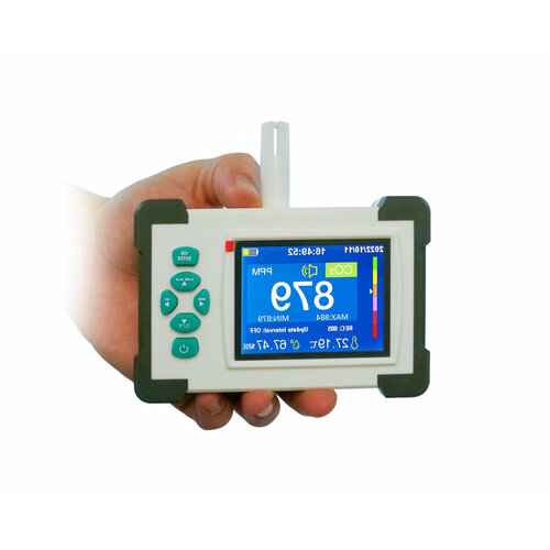 Многофункциональный профессиональный датчик-монитор качества воздуха HT-HZ510(CO2) (Q20470SR5) 3 в 1 (умный детектор). Анализатор воздуха