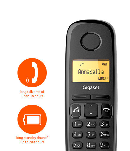 Трубка доп. Dect Gigaset A270H HSB RUS черный для A170/270 - фото №9