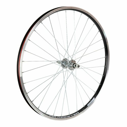 фото Колесо велосипедное заднее stg 26", двойной обод, 32 отверстия, втулка под v-brake