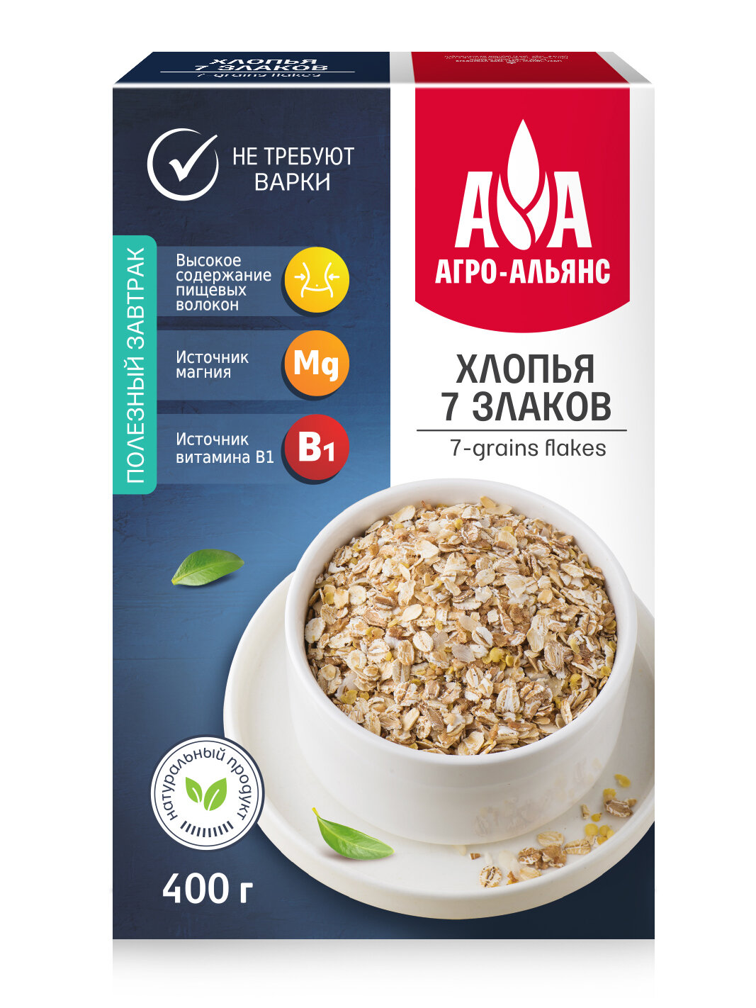 Хлопья Агро-альянс 7 злаков " Экстра" 400 г