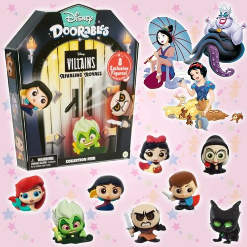 фигурка набор фигурок коллекционный disney doorables злодеи дисней 8 шт Фигурка Набор фигурок коллекционный Disney Doorables Злодеи Дисней 8 шт