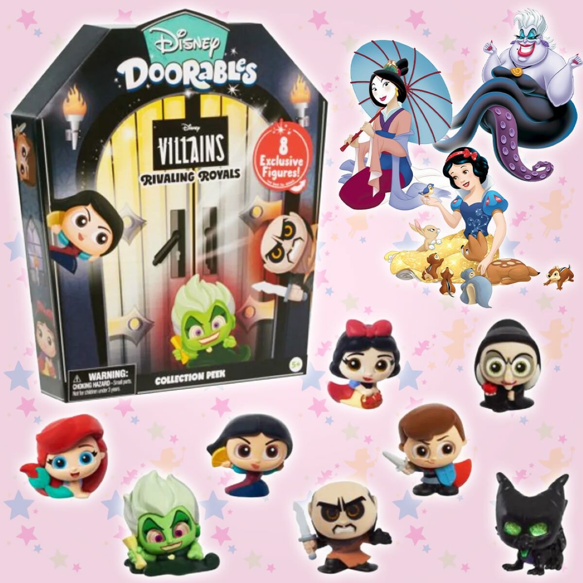 Фигурка Набор фигурок коллекционный Disney Doorables Злодеи Дисней 8 шт