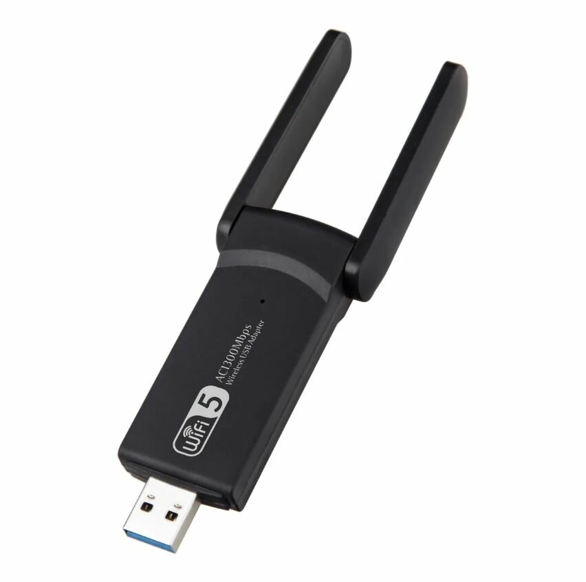 Адаптер Wi-Fi двухдиапазонный USB Adapter 5G черный