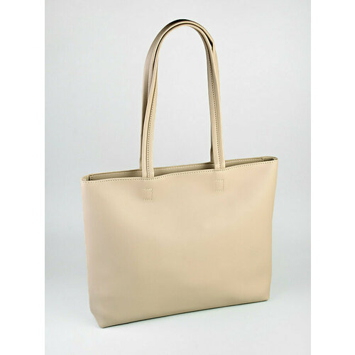 фото Сумка шоппер lotoc r1zenbag, фактура матовая, бежевый