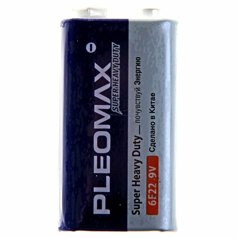 Аккумулятор солевая Pleomax Super Heavy Duty 6F22