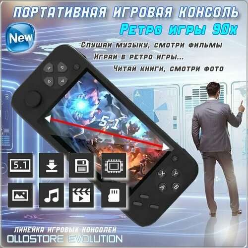 Портативная игровая консоль GAMEPAD с HD экраном 3950₽