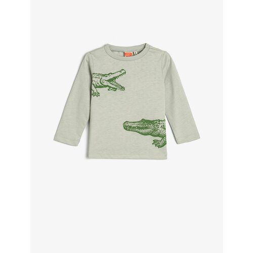 фото Лонгслив koton, размер 6-9 месяцев, серый