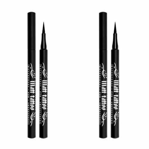 Подводка-фломастер LUX Visage Matt Tattoo Waterproof 24h Smudge-Proof, 2 шт.