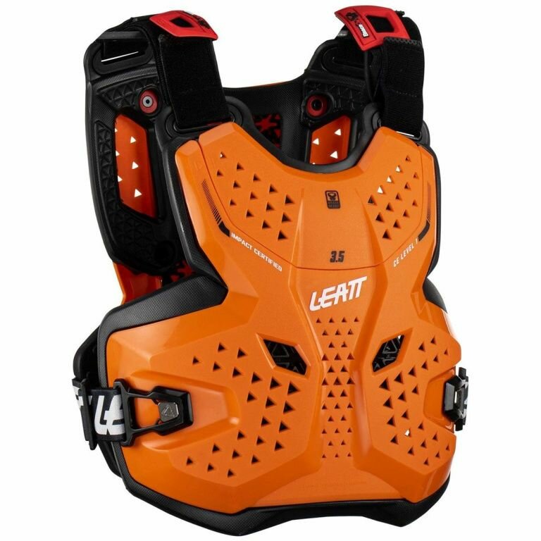 Leatt Защитный панцирь подростковый Chest Protector 3.5 Junior 2023 Orange/Black L/XL