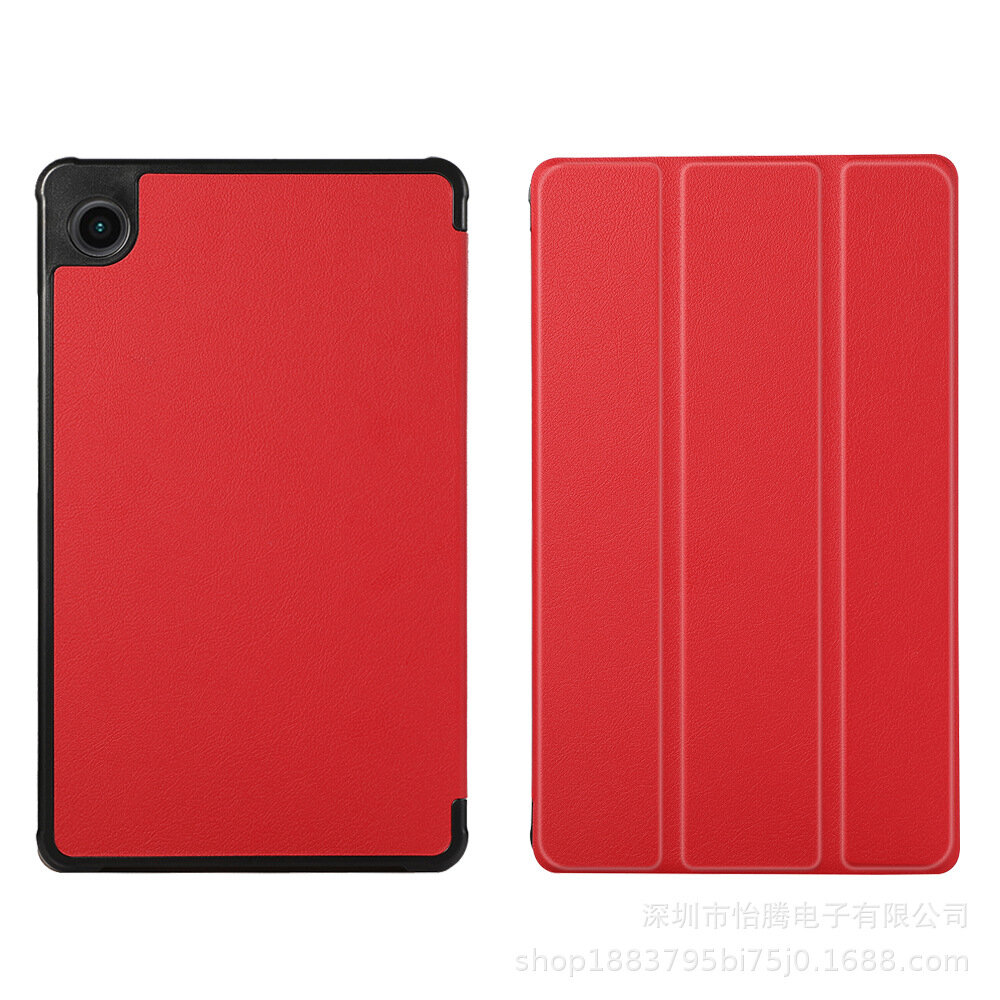 Чехол-обложка MyPads для Samsung Galaxy Tab A9 8.7 ультратонкий, трансформируется в подставку, автоблокировка экрана, красный