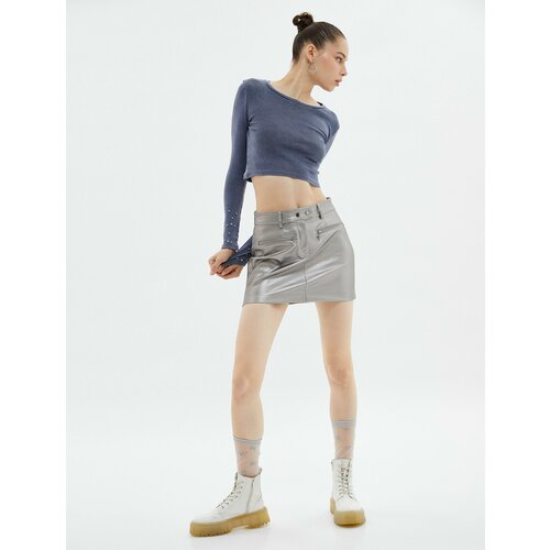 фото Лонгслив koton, размер s, серый