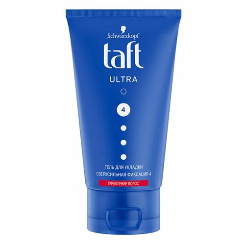 Taft Гель для укладки волос Ultra сверхсильная фиксация-4 лаки для волос taft лак для волос без силикона и отдушек сверхсильная фиксация ultra pure