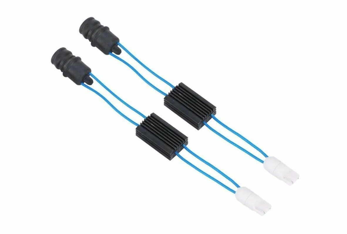Обманный блок ошибки для светодиодных Led ламп T10 (W5W) резиновый цоколь Canbus (CAN-BUS), 12V, светодиодная обманка, автомобильные лампы без ошибок, нагрузочный резистор — фото 1