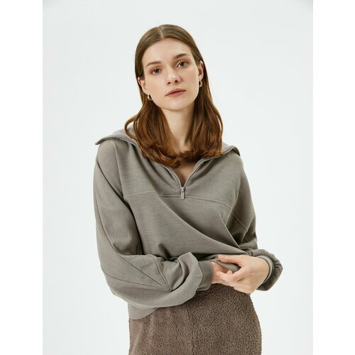 фото Лонгслив koton, размер m, серый