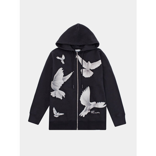 Худи 3.PARADIS Zip Hooded Freedom Doves, размер XS, черный