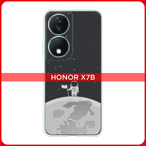 Силиконовый чехол на Honor X7B / Хонор X7B Первый на Луне силиконовый чехол на honor 80 хонор 80 первый на луне