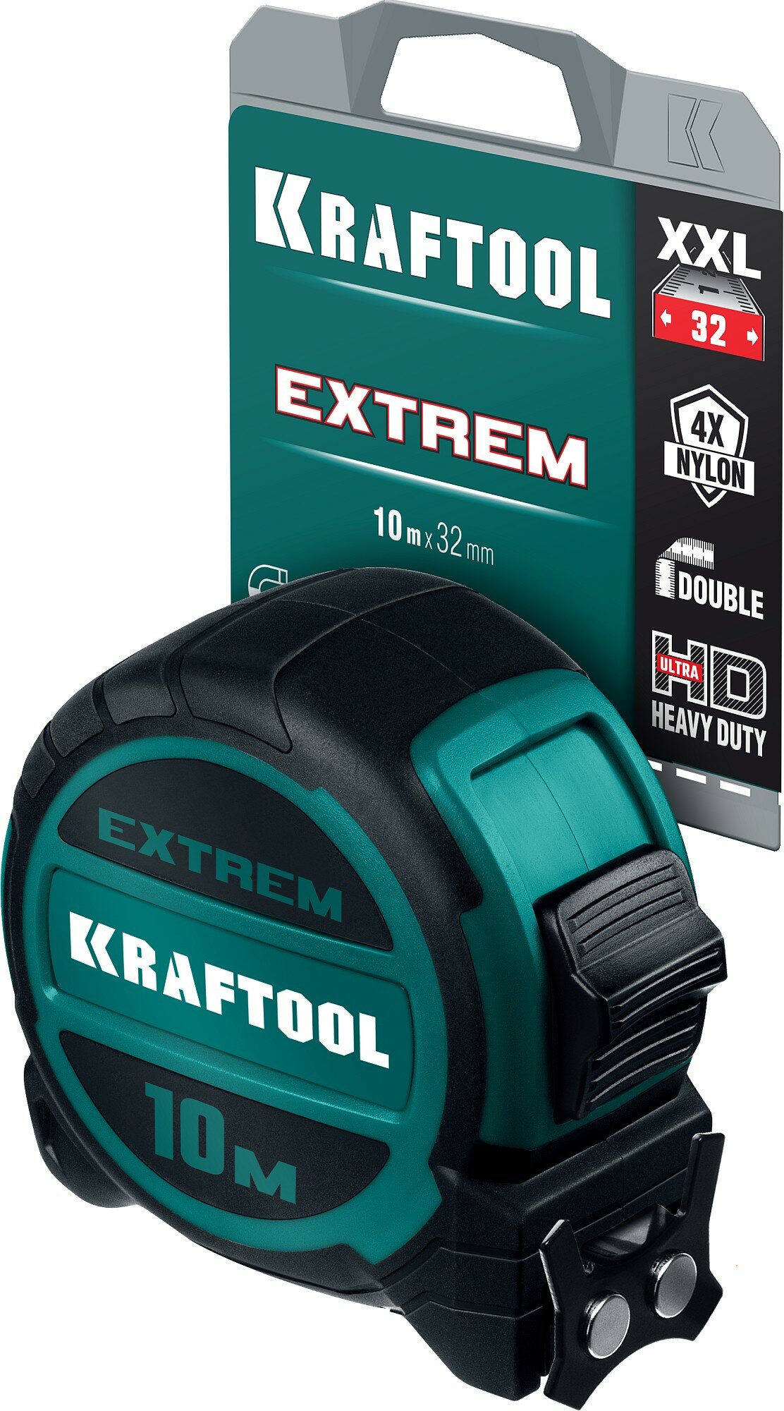 KRAFTOOL Extrem, 10 м х 32 мм, рулетка со сверх широким полотном (34127-10)