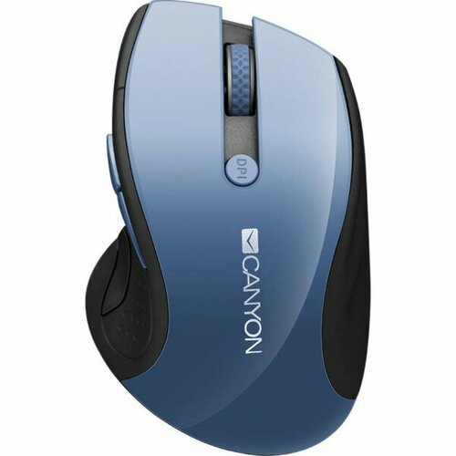 Мышь CANYON CNS-CMSW01BL Blue Gray pearl glossy USB (wireless mouse, optical tracking - blue LED, 2.4Ghz, 6 buttons, DPI 1000/1200/1600) optical usb computer mouse game wired gaming mouse 6 buttons 4000 dpi mouse silent mouse for pc laptop mechanical wired cursor