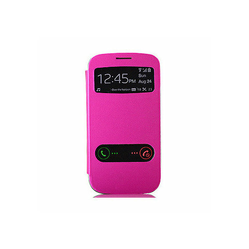 Чехол-книжка S View Cover для Galaxy Mega (GT-I9152/GT-P709) Розовый