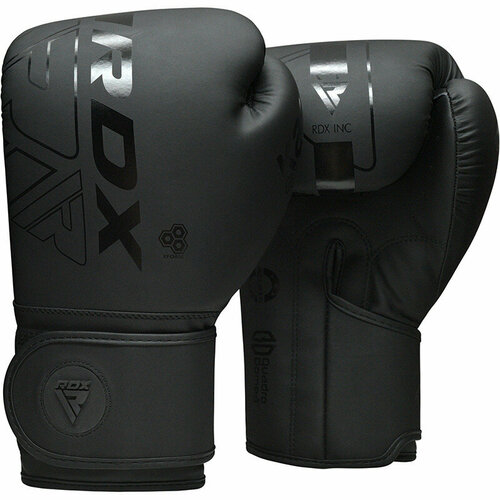 Перчатки тренировочные RDX F6 14oz черный матовый перчатки тренировочные rdx grappling f6 xl черный белый матовый